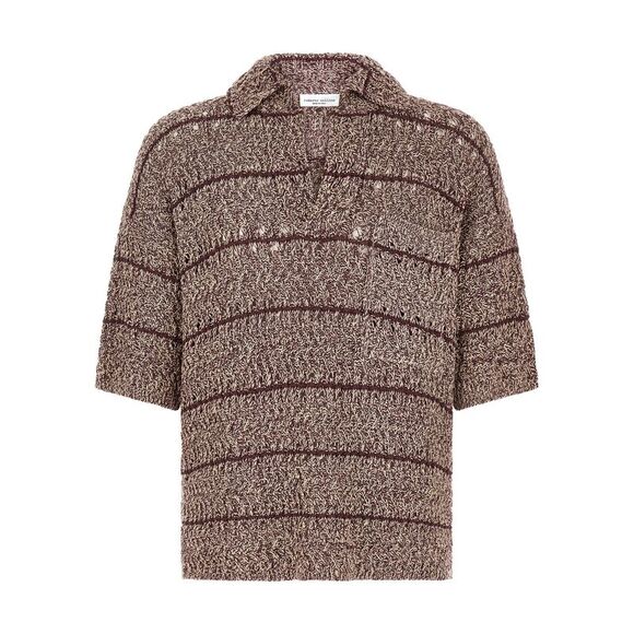Roberto Collina Men 'Mouliné' Polo Shirt